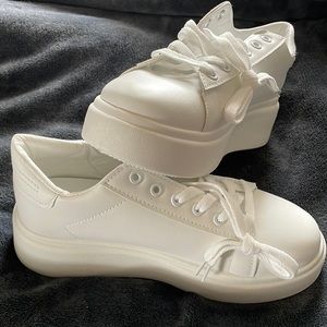 White Platform Sneakers